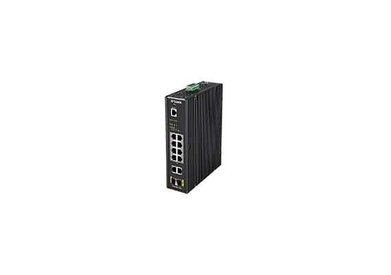 D-Link DIS-200G-12PS/U 8 x Gigabit PoE ports + 2 Gigabit ports with 2 SFP ports L2 Managed Outdoor switch